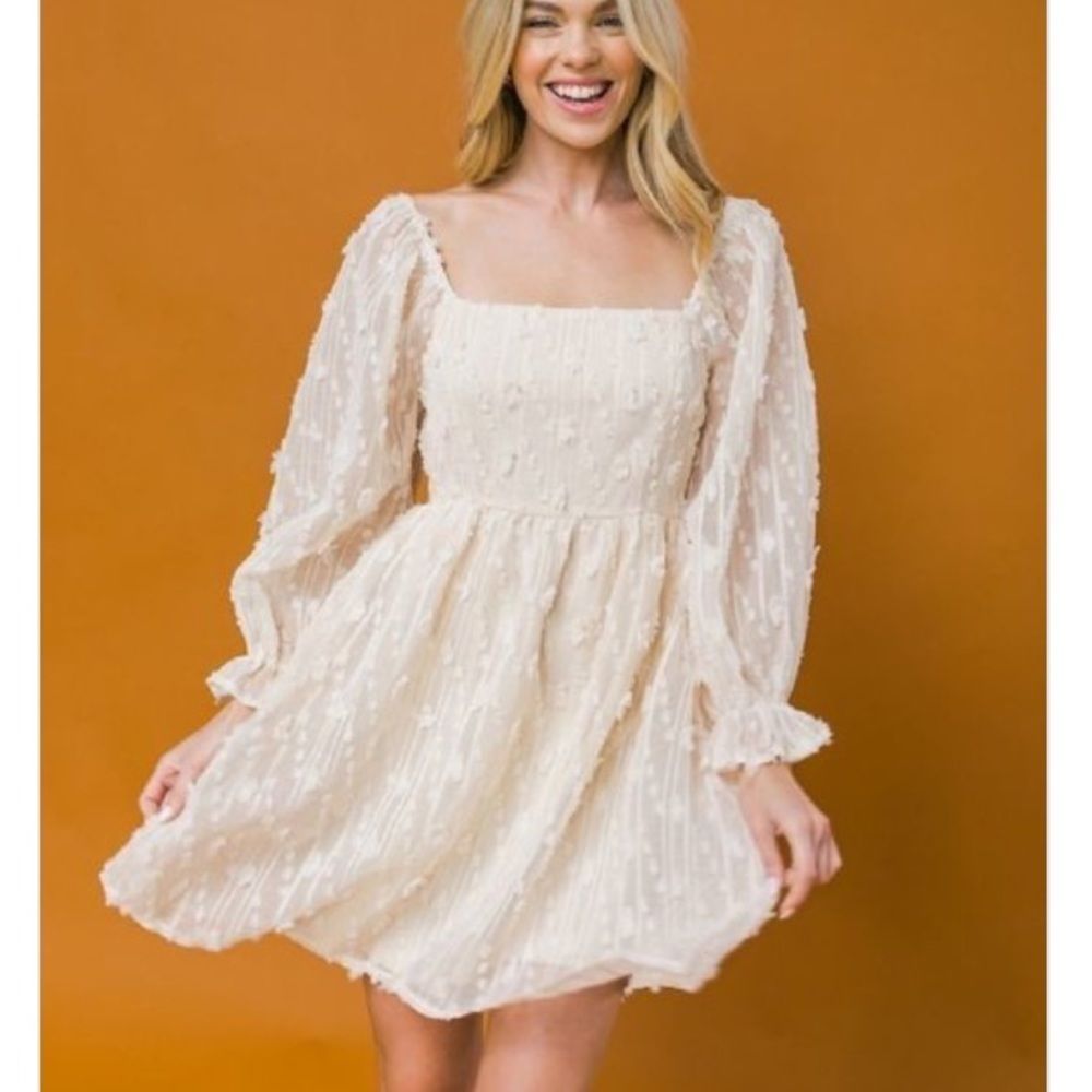 A. Calin Flying Tomato Babydoll Mini Dress